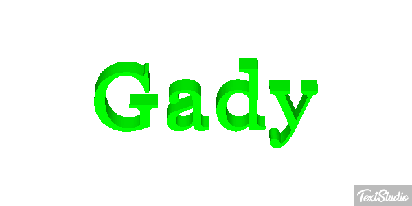 Gady Efekt tekstowy
