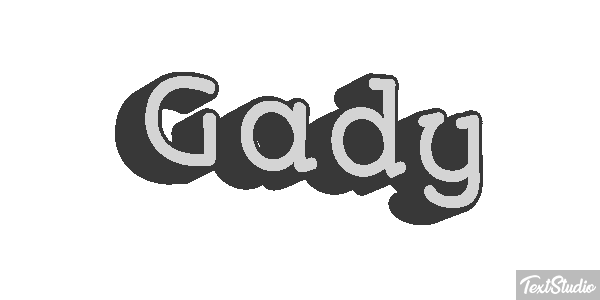 Gady Efekt tekstowy
