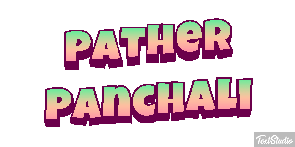 Pather Panchali Efecto de texto