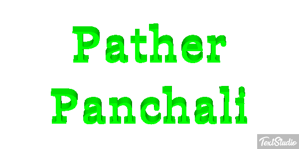 Pather Panchali Efecto de texto