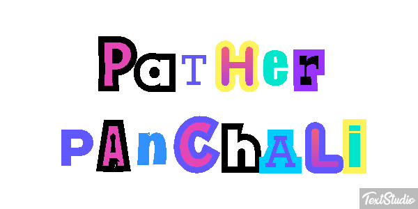 Pather Panchali Efecto de texto