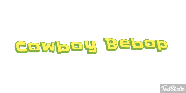 Cowboy Bebop Text effect