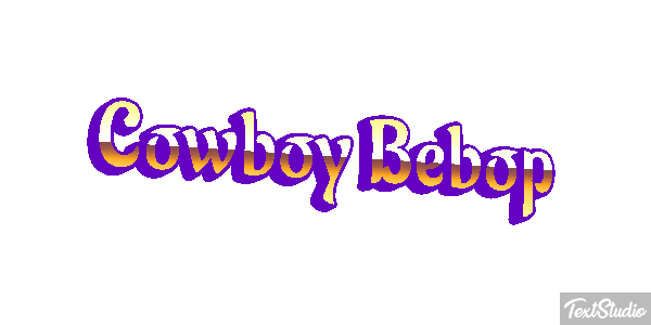Cowboy Bebop Text effect