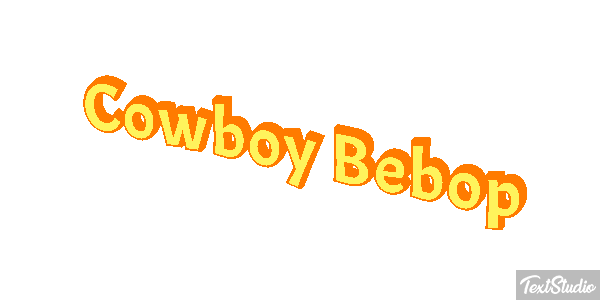 Cowboy Bebop Text effect