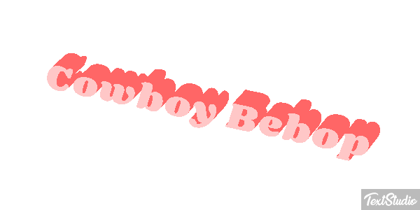 Cowboy Bebop Text effect
