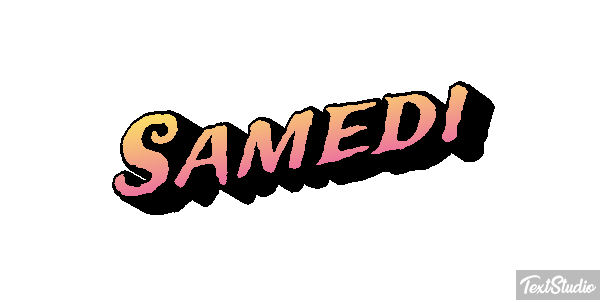 Samedi テキスト効果