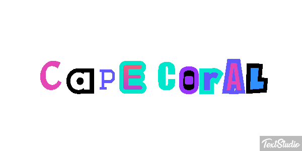 Cape Coral Texteffekt