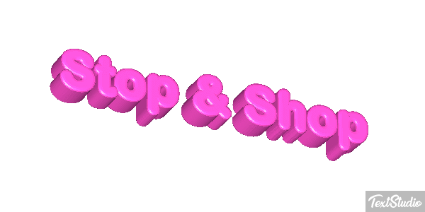 Stop & Shop Text effect
