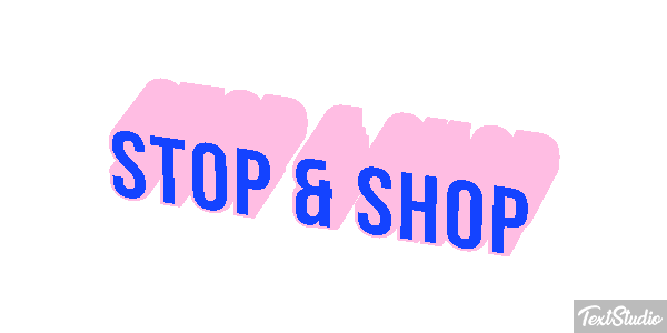 Stop & Shop Text effect