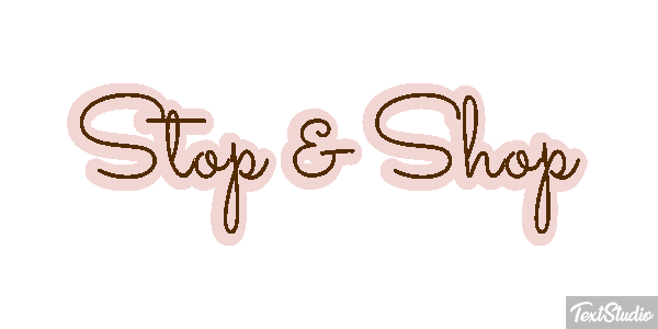 Stop & Shop Text effect