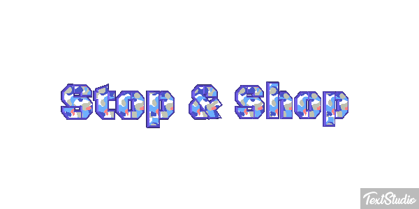 Stop & Shop Text effect
