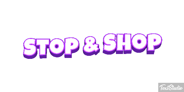 Stop & Shop Text effect