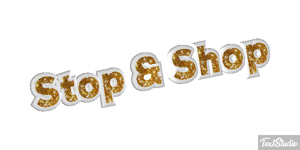 Stop & Shop Text effect
