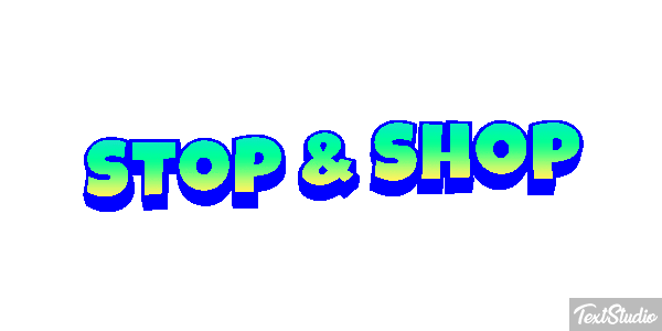 Stop & Shop Text effect