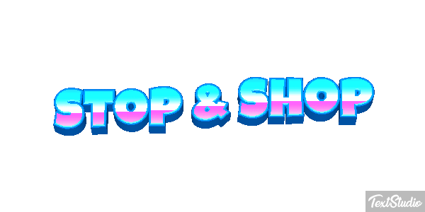 Stop & Shop Text effect