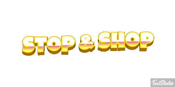 Stop & Shop Text effect