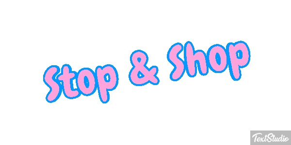 Stop & Shop Text effect