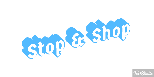 Stop & Shop Text effect