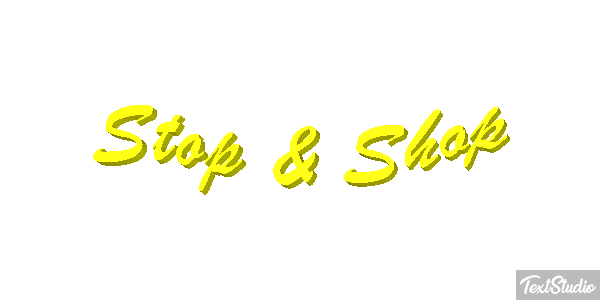 Stop & Shop Text effect
