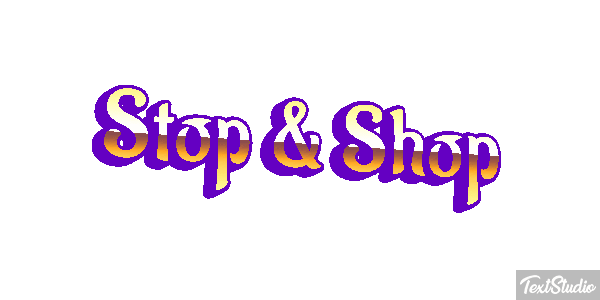 Stop & Shop Text effect