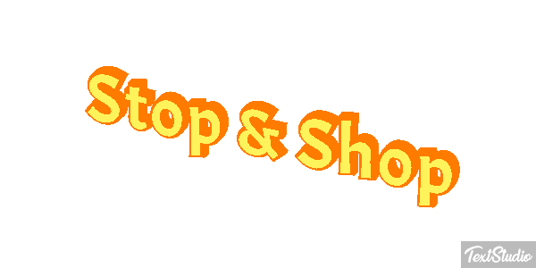 Stop & Shop Text effect