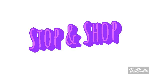 Stop & Shop Text effect