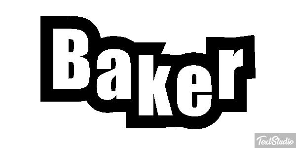Baker Text effect