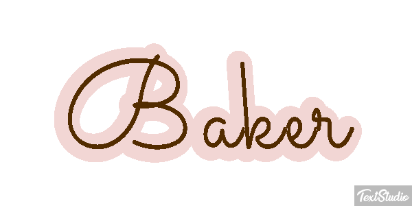 Baker Text effect