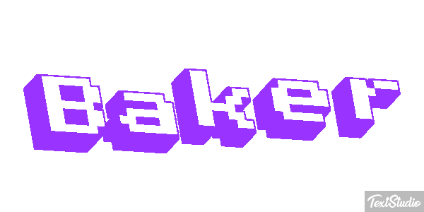 Baker Text effect