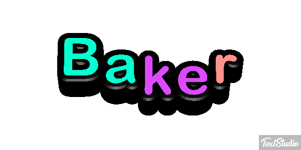 Baker Text effect