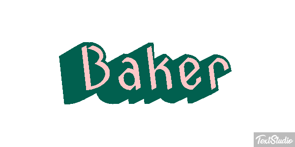 Baker Text effect