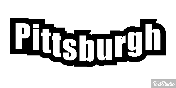 Pittsburgh Effet de texte