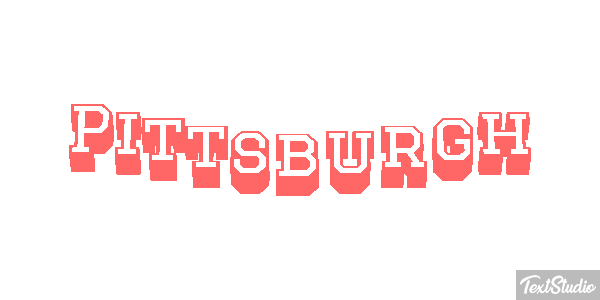 Pittsburgh Effet de texte