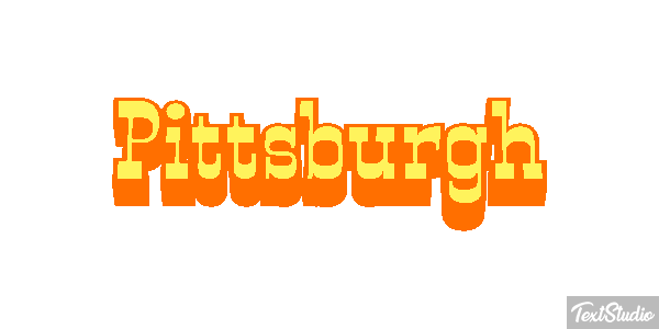 Pittsburgh Effet de texte