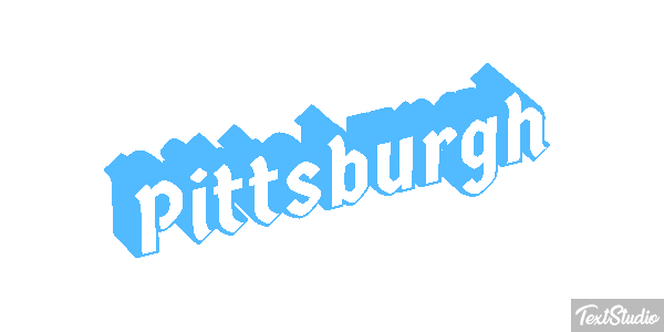 Pittsburgh Effet de texte