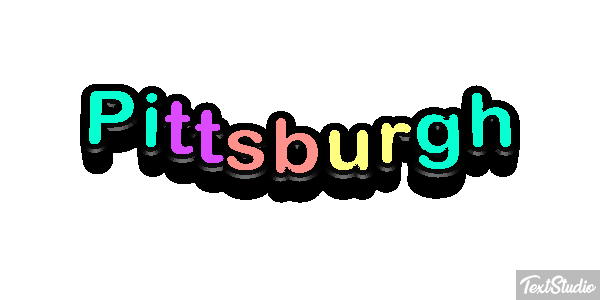 Pittsburgh Effet de texte