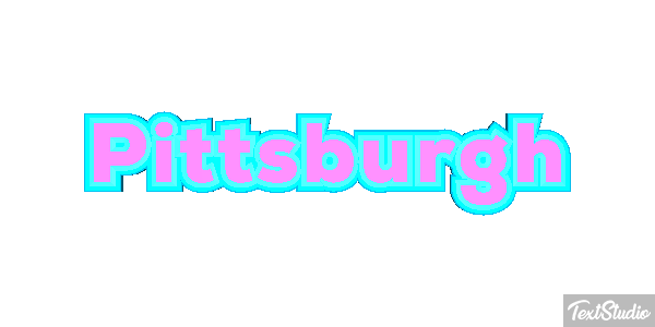 Pittsburgh Effet de texte