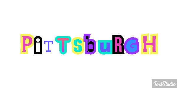 Pittsburgh Effet de texte