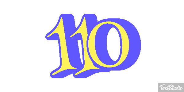 110 Texteffekt