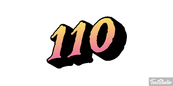110 Texteffekt