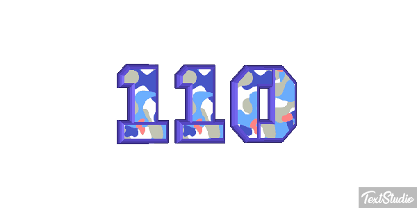 110 Texteffekt