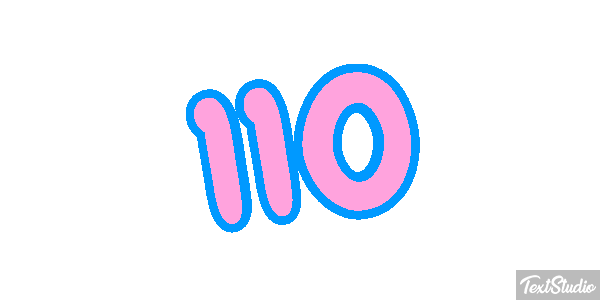 110 Texteffekt