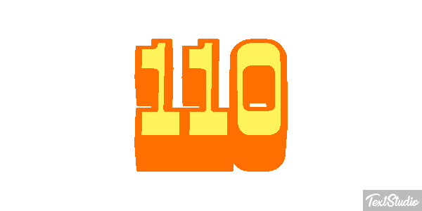 110 Texteffekt