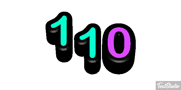 110 Texteffekt