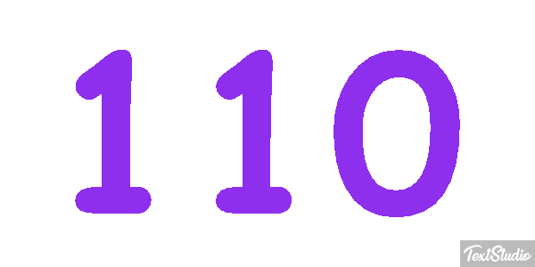 110 Texteffekt