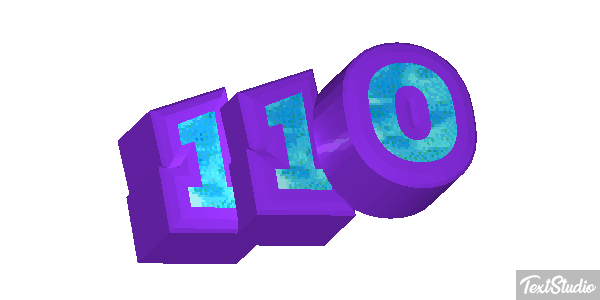 110 Texteffekt