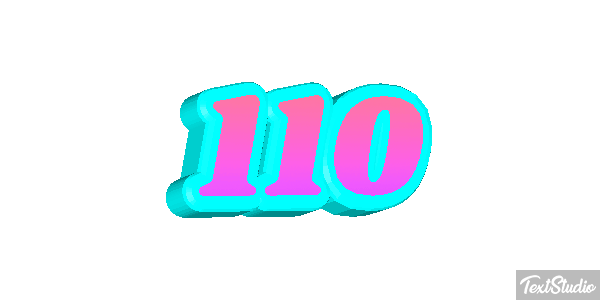110 Texteffekt