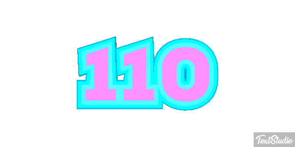 110 Texteffekt