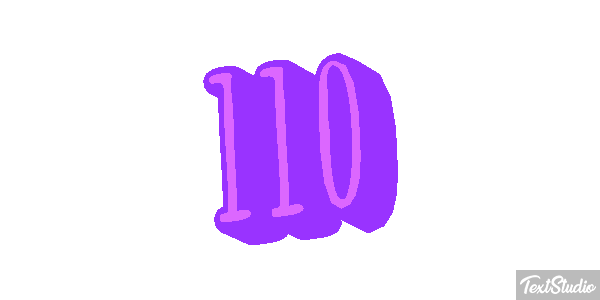 110 Texteffekt