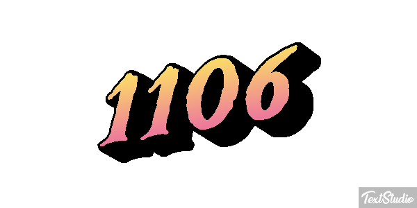 1106 Text effect